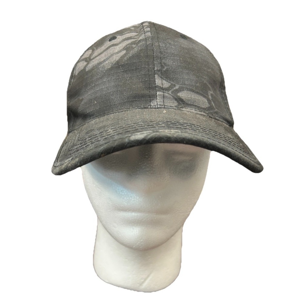 Snakeskin Black Camo Snapback Hat Cap
